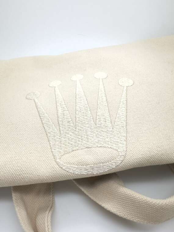 Rolex beige canvas tote bag 50x50cm new - Image 3