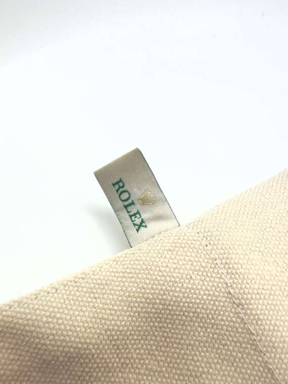 Rolex beige canvas tote bag 50x50cm new - Image 4