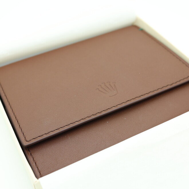 Rolex double watch pouch leather new in box