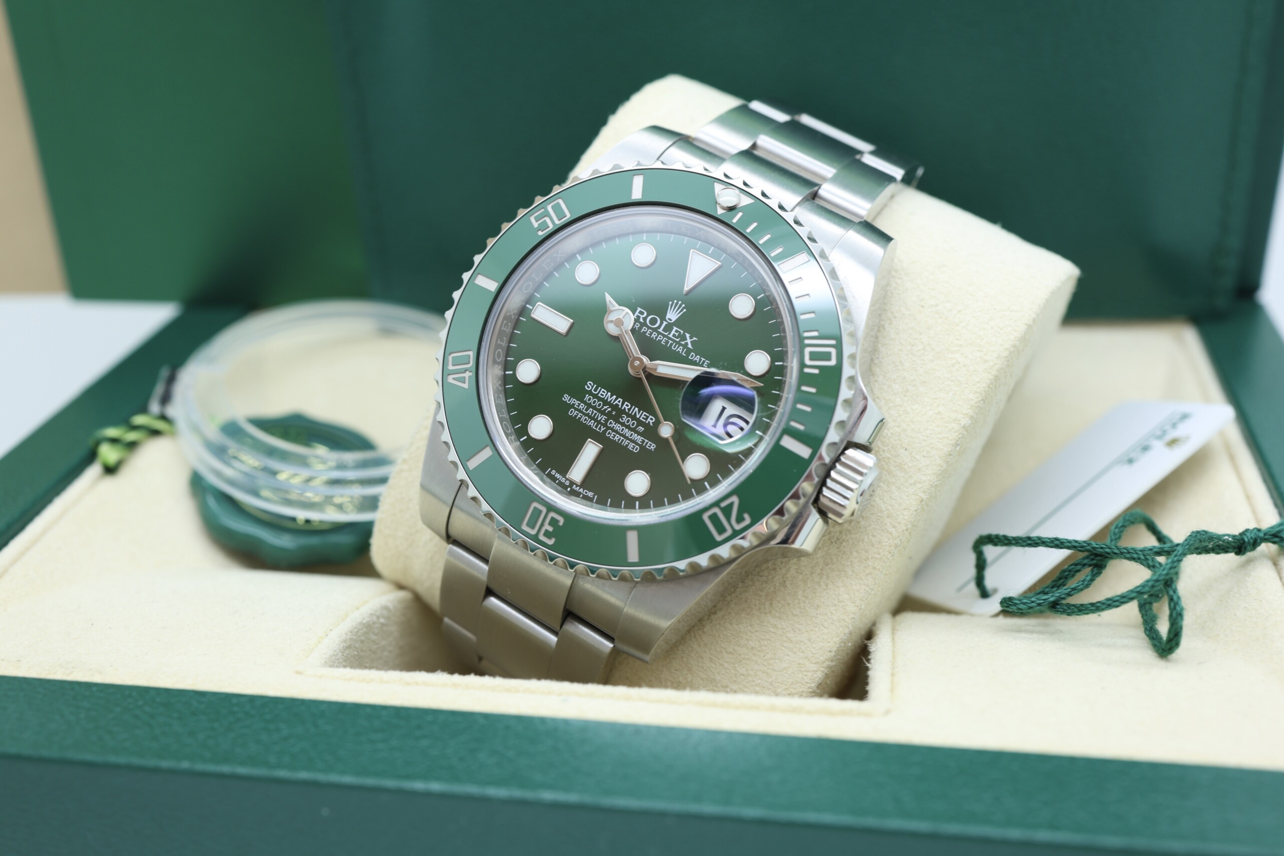 ROLEX Submariner Green 40 mm 116610lv 2016 foto 8
